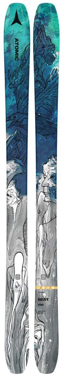 Atomic 2023 Bent 100 Skis (Without Bindings / Flat) NEW !! 164,188cm