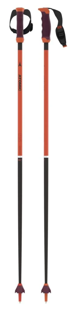 Atomic 2024 Redster RS SL SQS Blk/Red Ski Poles NEW !! 120,125cm