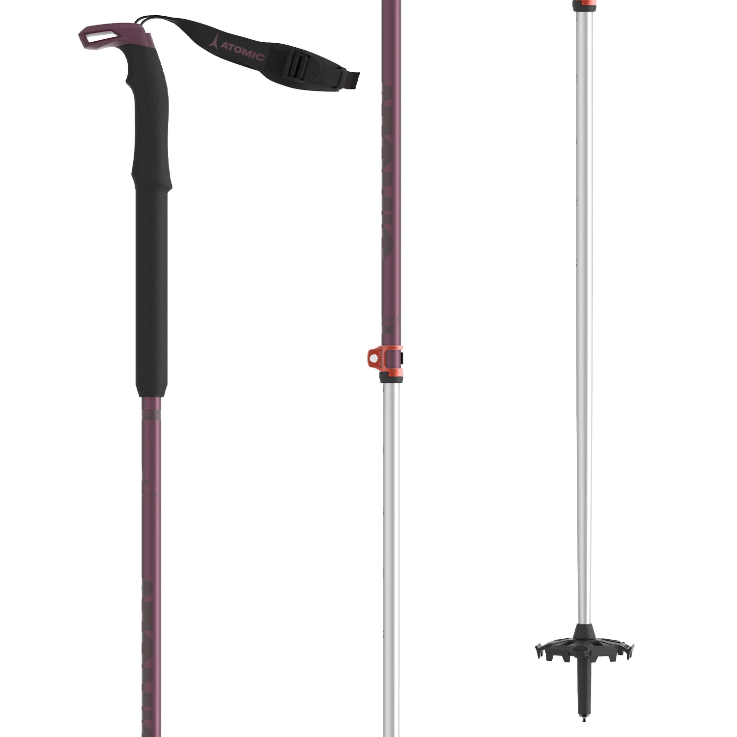 Atomic BCT Touring SQS W Adjustable Ski Poles - Women's 2024 2 Atomic BCT Touring SQS W Adjustable Ski Poles - Women's 2024 - Image 2