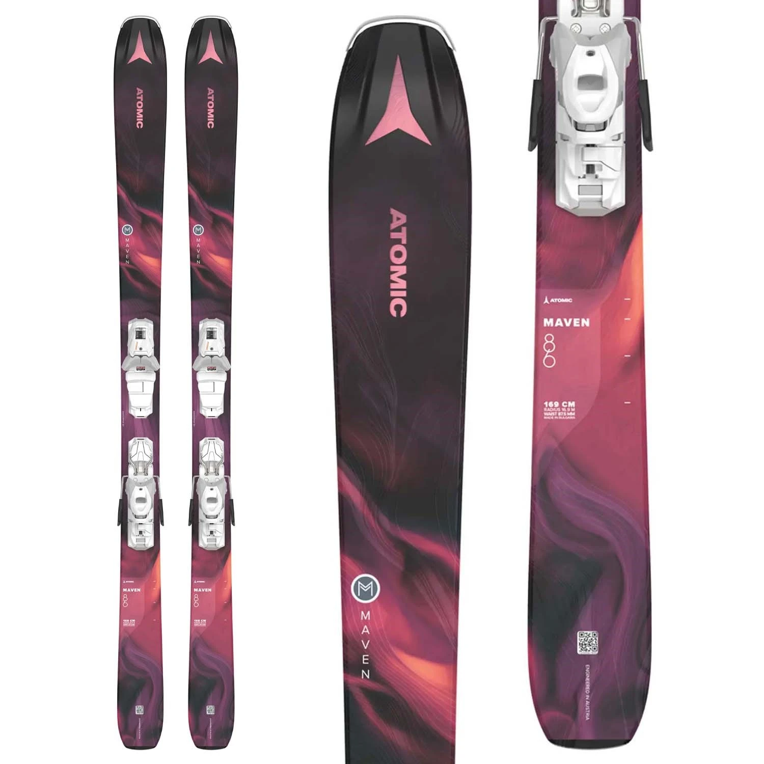Atomic Maven 86 Skis + M10 GW Bindings - Women's 2023 4 Atomic Maven 86 Skis + M10 GW Bindings - Women's 2023 - Image 4