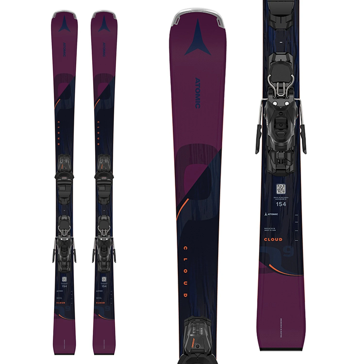 Atomic Cloud Q9 Skis + M 10 GW Bindings - Women's 2024 1 Atomic Cloud Q9 Skis + M 10 GW Bindings - Women's 2024